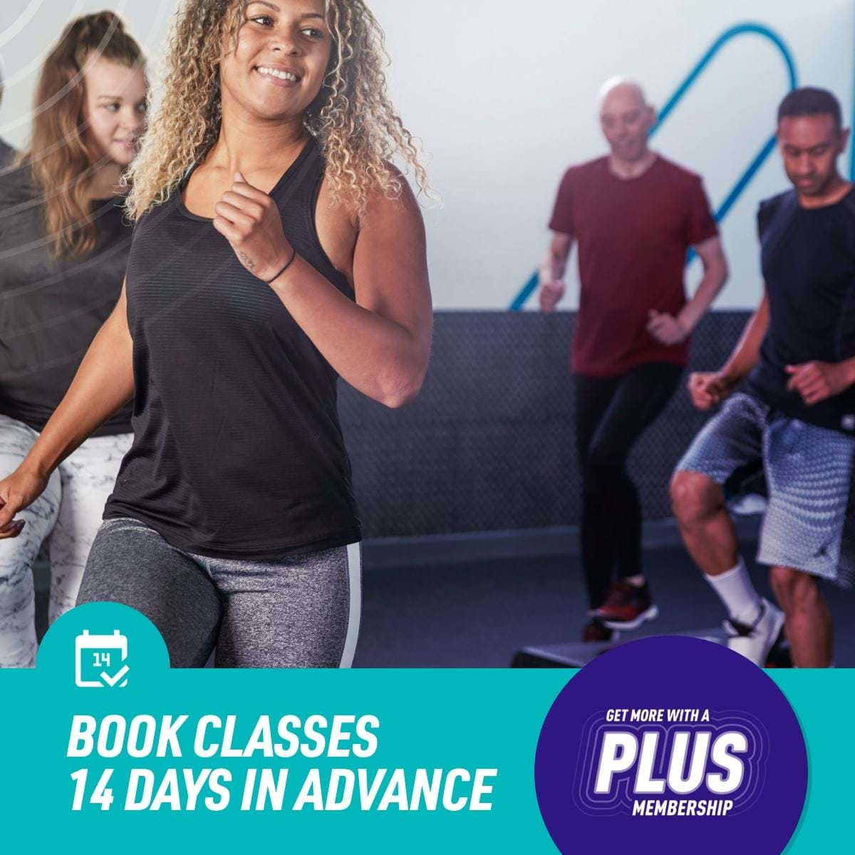 Book a class 14 days in advance 